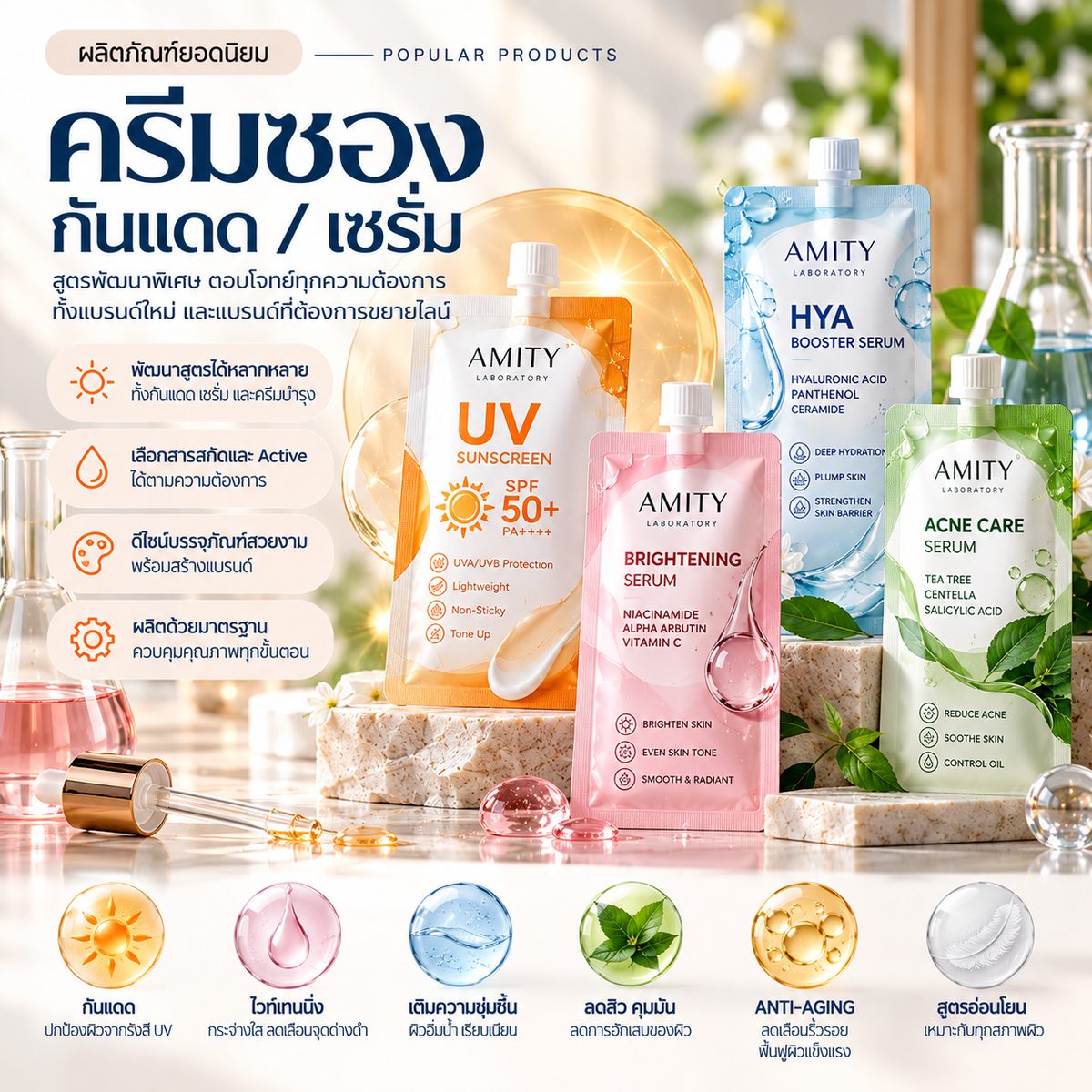 ครีมซอง กันแดด / เซรั่ม