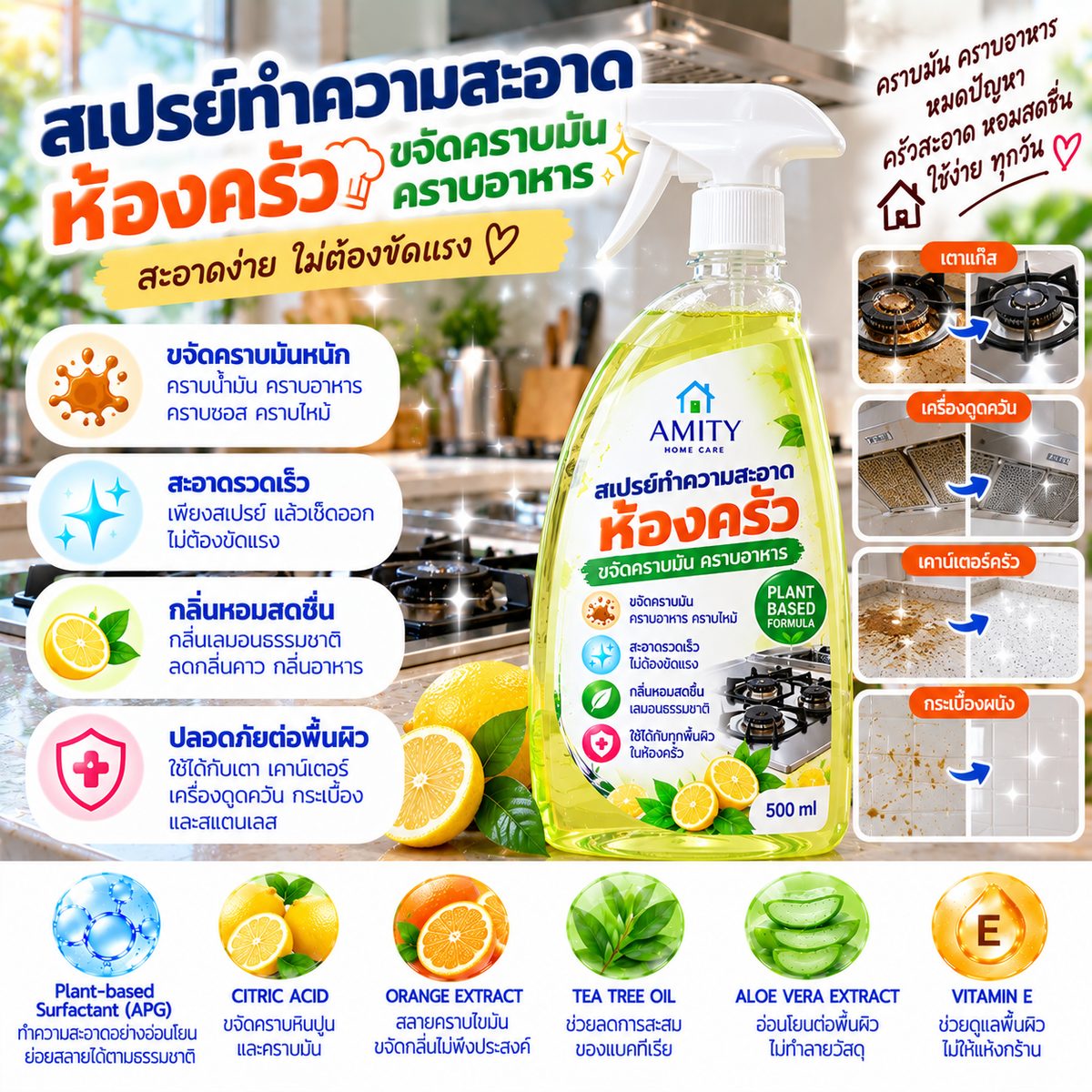 สเปรย์ทำความสะอาดห้องครัว